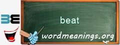 WordMeaning blackboard for beat